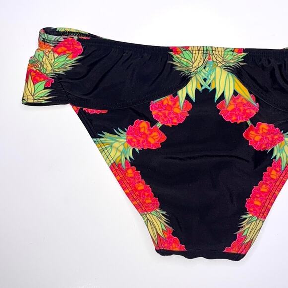 Mara Hoffman bikini bottoms women's size medium in tropical garland black multi - Picture 8 of 16